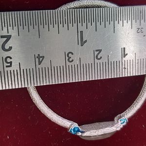 Silver Kada Bracelet For Baby Ben 10 Ten