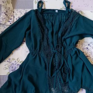 Green Laced Top