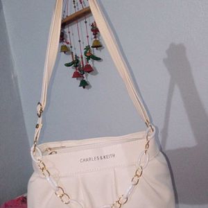 Charles & Keith Beautiful White Bag