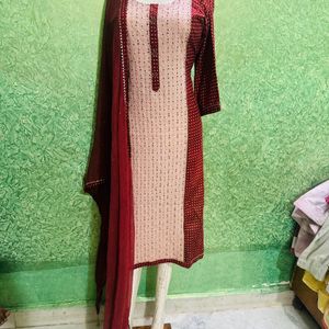 2 Pece Kurta Dupatta