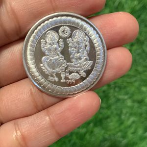 Swastik Coin With Ganeshji & Laxmiji