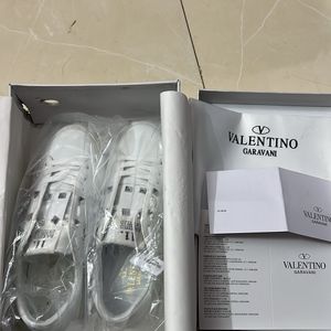 Women Valentino Rock Studded White Sneakers