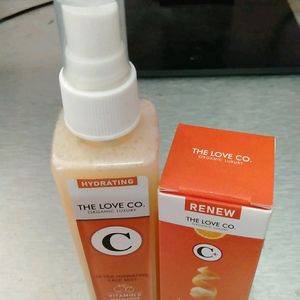 The Love Co. Vitamin C Face Mist & Serum