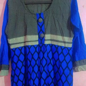 Cotton Blue Kurti