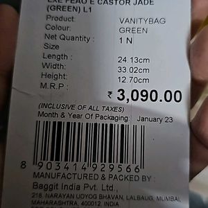 Baggit Women's Handheld Handbag With Tag Included