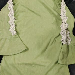 Girls Chiffon 3/4 Designer sleeves