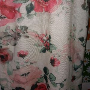 Floral Dress With Cut Designs