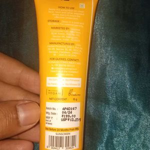 Aqualogica Vitamin C Sunscreen With Spf 50+