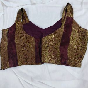 Strappy Brocade Blouse