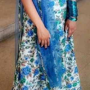 Blue Skirt And Blouse For Weddings