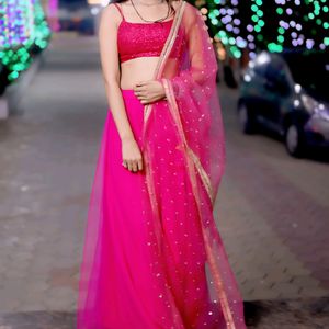 Rose Pink Lahnga Choli