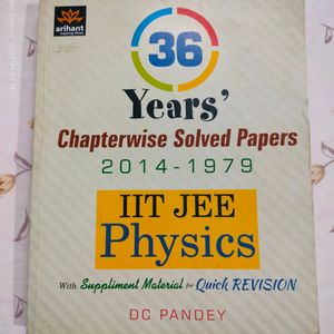 36 Years' IIT JEE Chapterwise Solved Papers Combo