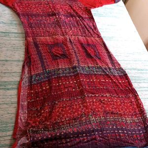 Shining Red Kurti