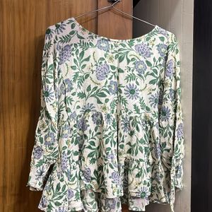 Floral Peplum Top