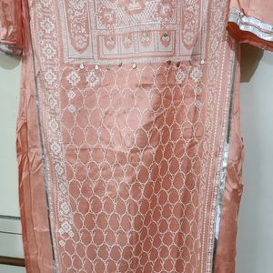 Peach Shine W Festive Kurta