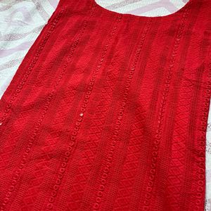 Red Juicy Beautiful Kurta For Women