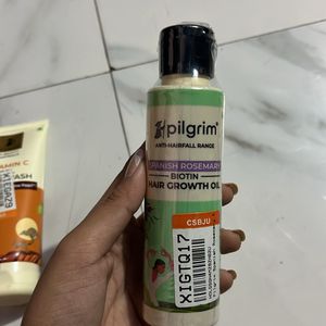 Pilgrim Facewash Hair Oil