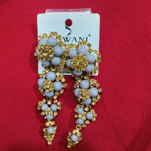 Long Stone Ethnic Earrings