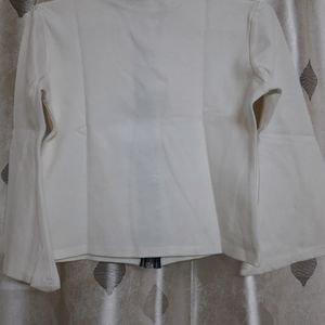 White Crop Jacket In New Condition