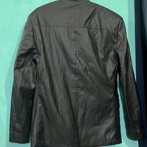 Almost New Leather Jacket Cum Blazer.