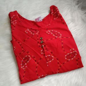 Red Kurti