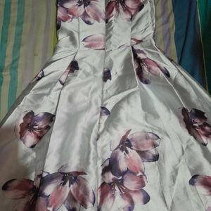 Flowered Printed Dress