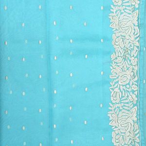 Big Diwali Discount!!!Organza Embroidered Sare