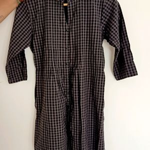 Black Checkererd Tunic