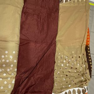 Saree With Unstitched Blouse