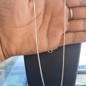 Real Silver Chain (Square Box) 😍