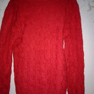 Red Woolen Stylish Top