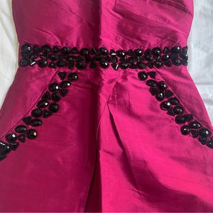 Magenta Silk Dress