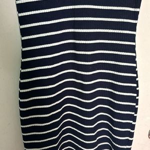 H&M striped bodycon dress