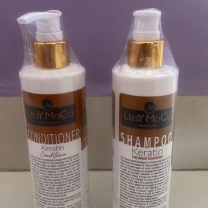 Branded Lissy Moco Keratin Shampoo And Conditioner