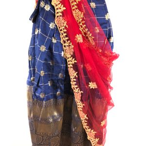 Navy Blue&Red Ethnic Set(Girl’s)