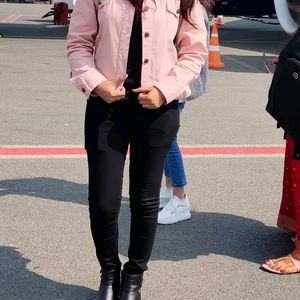 Light Pink Denim Jacket