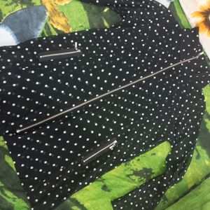 Stylish Soft Neted Polka Dotted Top