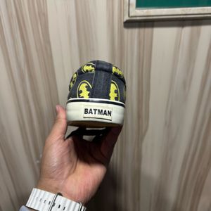 Batman Black Yellow Canvas Sneakers