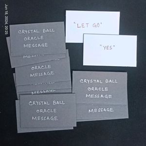 Hand Written Crystal Ball Message Cards