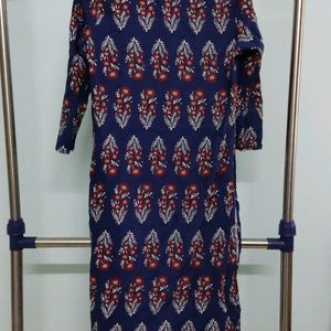 Blue Printed Kurta