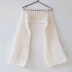 Crochet Mesh Sleeves Top