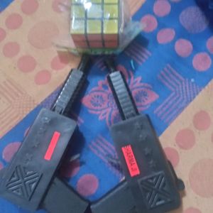 Toy Gun 2 Set And IQ Cube Puzzle . Kids Mini  Plan