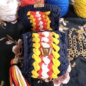 Stunning T-shirt Yarn Sling Bag