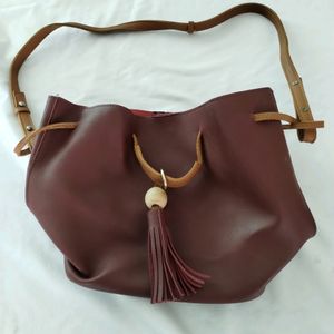 Burgundy Sling Bag (Women)