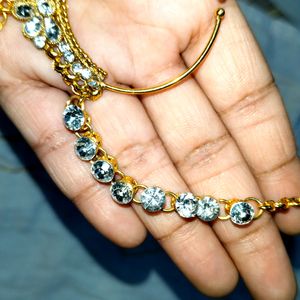 Ethnic Kundan Work Nose Nath