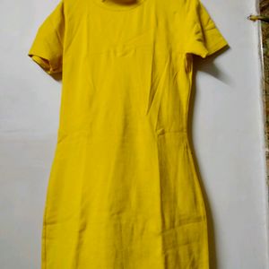 yellow straight one piece