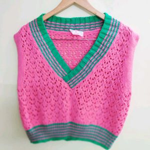 Margenda & Green Half Sweater Size-40