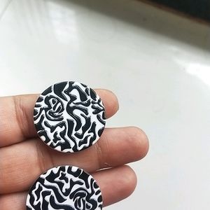 Zebra Print Earing