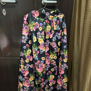 Flower Printed Long Skirt