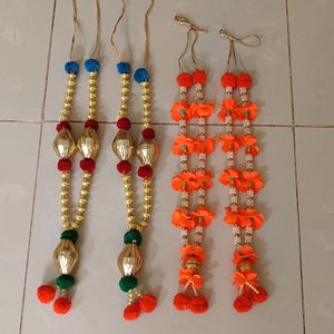 Unused Four Pieces Haar Mala Necklace